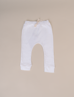 Calça Bebê Saruel Suedine Laço Off White