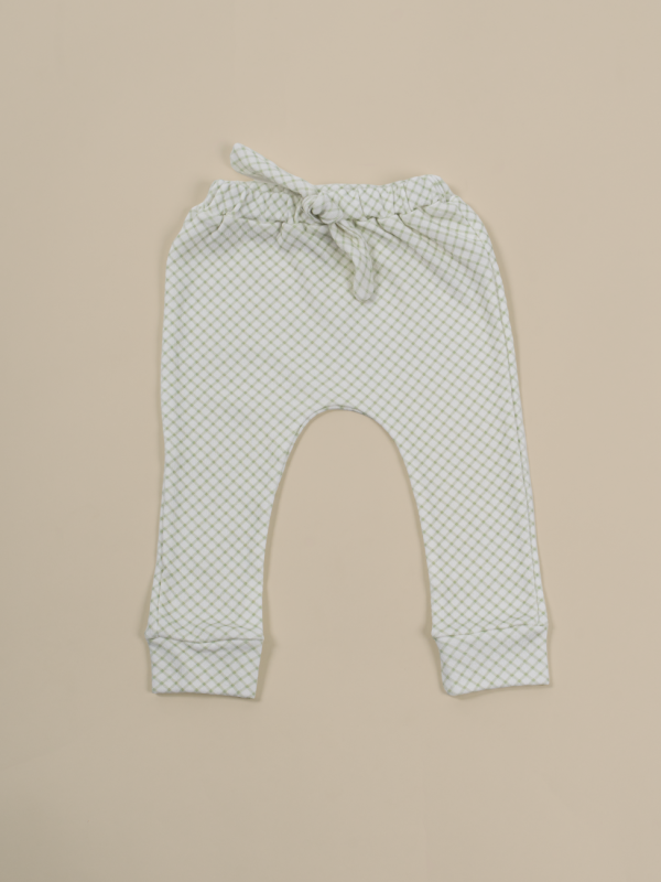 Calça Bebê Saruel Xadrez Verde