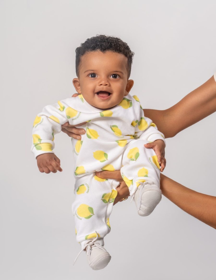 macacão bebe limão comprido macio confortavel 100 algodão neutro suedine unissex inverno comprar site nenem loja