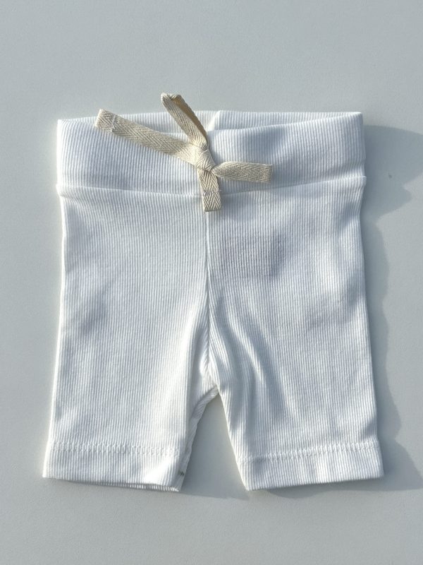 Bermuda Bebê Canelada Unissex - Off White