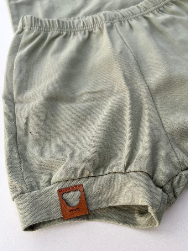 Conjunto Bebê Body Manga Curta e Short Cotton Verde