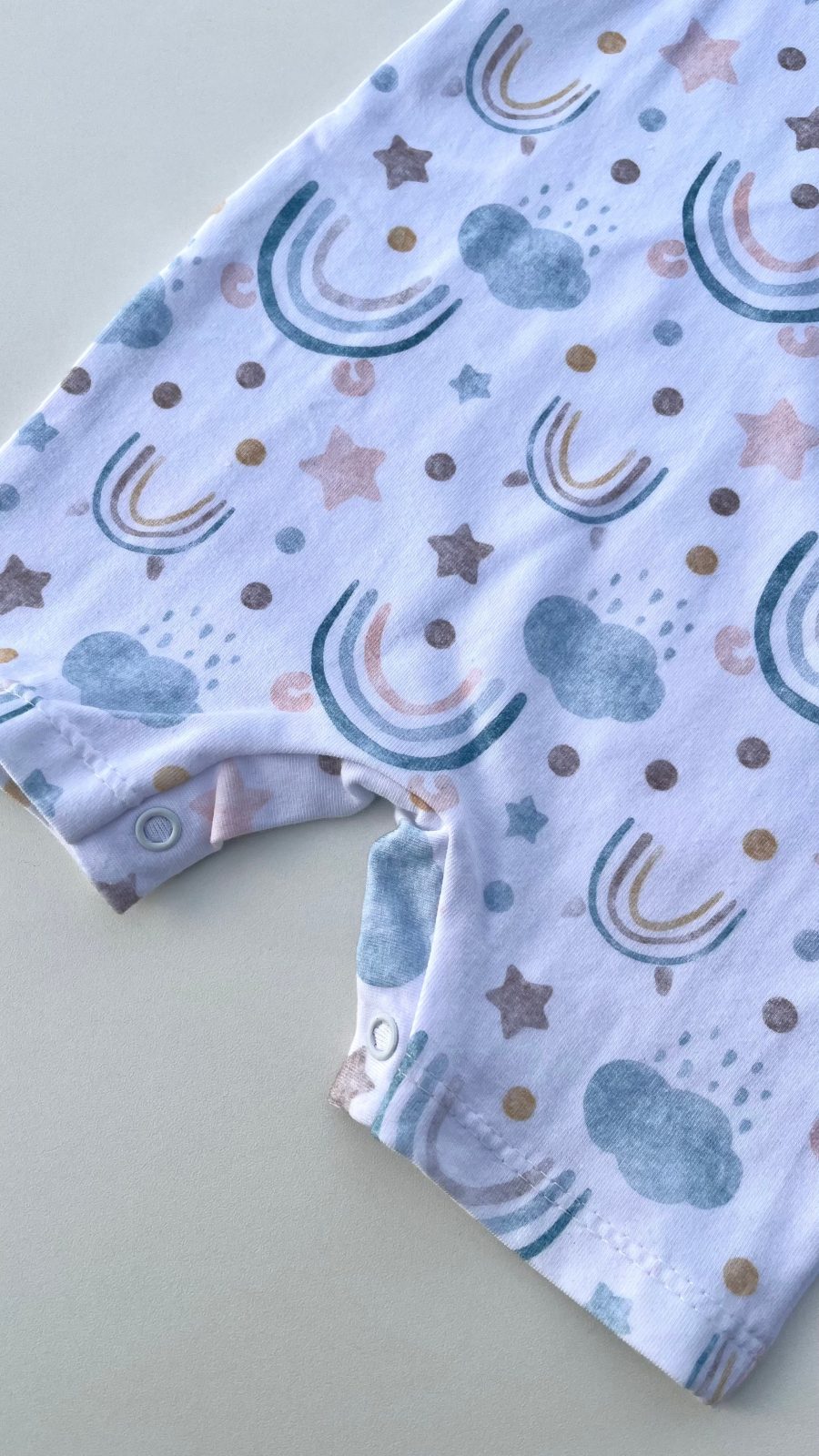macacao curto bebe verao estampado